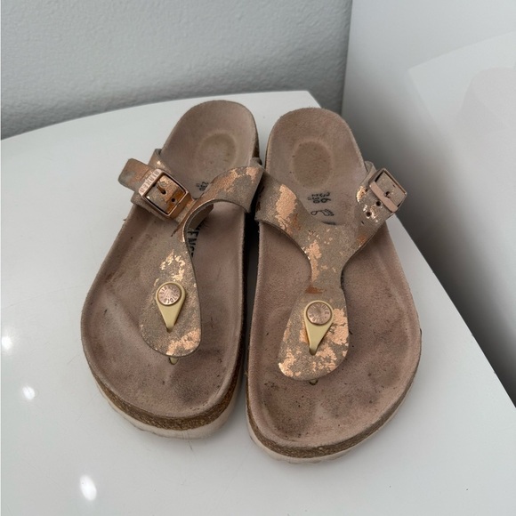 Birkenstock Women's Vintage Metallic Rose Chopper color - Picture 3 of 6